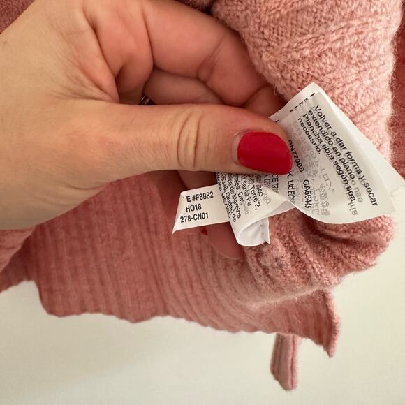 Madewell Inland Merino Wool Blend Turtleneck Sweater Pink - Picture 8 of 9